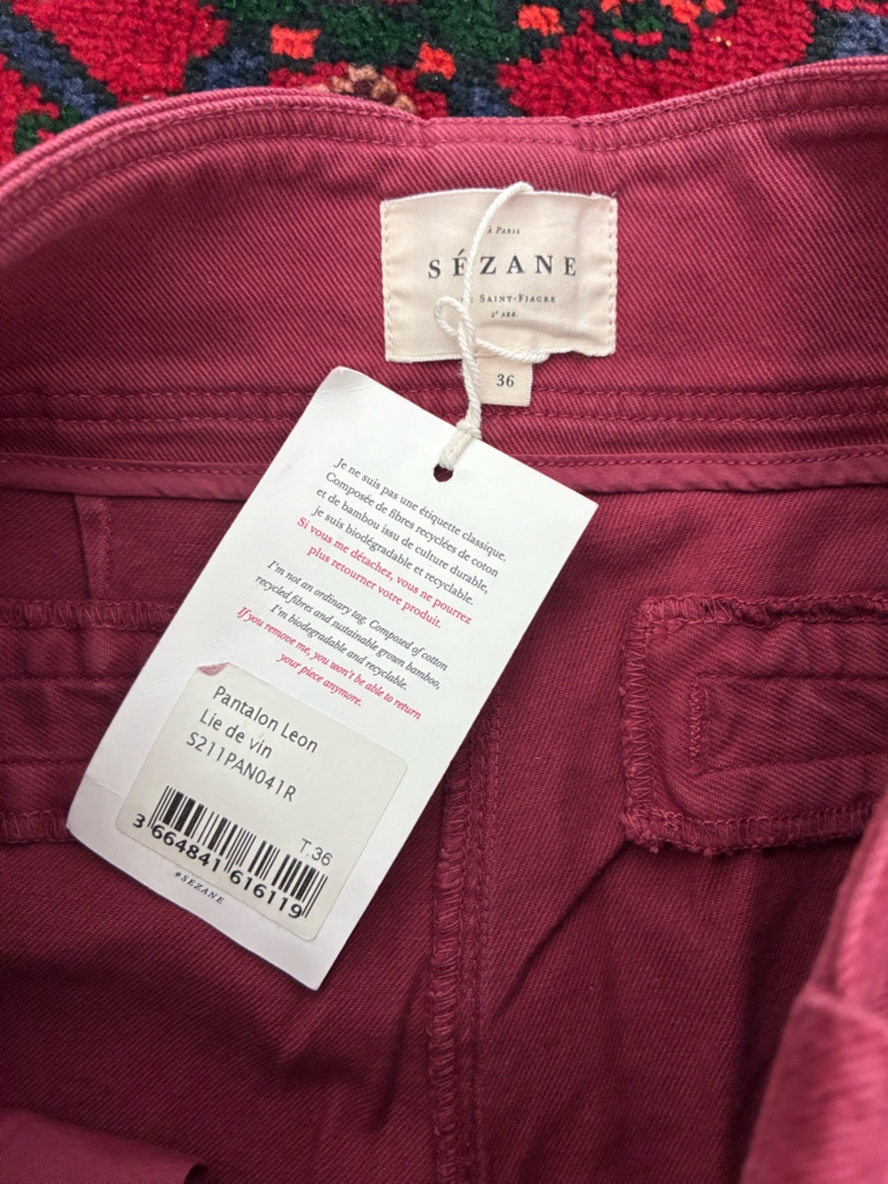 Sézane Pantalon Leon - Picture 9 of 13
